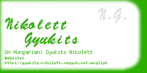 nikolett gyukits business card